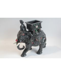 Pot à tabac Pyrogène Éléphant terre cuite Johann Maresch Allemagne 