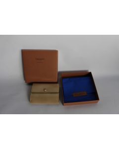 LOUIS VUITTON Porte monnaie LUDLOW cuir monogram vernis perle