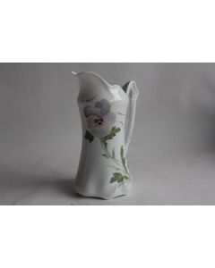 Pot à lait porcelaine Pensée Art Nouveau