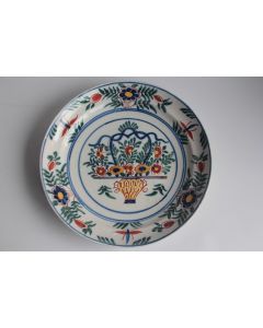 Assiette faïence Delft XVIIIe siècle