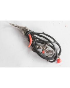 Bijoux Artisanal Pendentif argent corail sirène