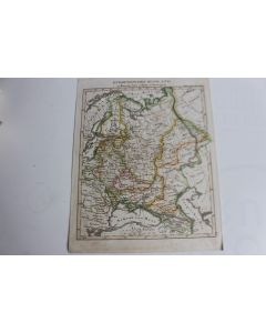 Carte géographique les îles britanniques 1836