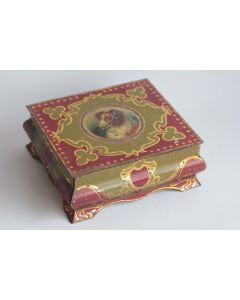 Boîte tôle lithographiée biscuits Peek Frean & Co Chien