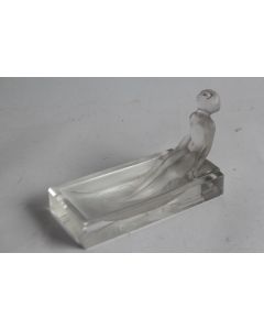 Baguier Verre dépoli Femme nue