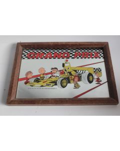 Miroir vintage Snoopy Grand prix automobile