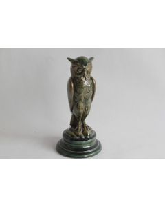 Ancien Hibou terre vernissée 