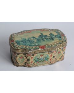 Boîte tôle lithographiée Sucre d'Orge des Religieuses Moret