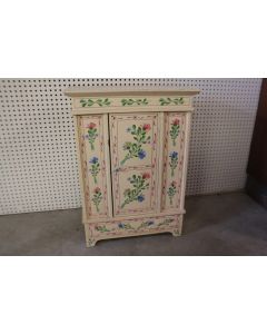 Armoire de poupée bois peint