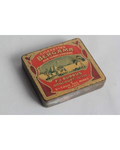 Boîte à Cigarettes tôle Bergama F.J. Burrus Suisse