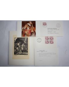 Timbre Suisse nouveau motif le héraut PJ + photo 1977