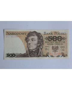Billet 500 Zlotych Pologne 1982 SPL