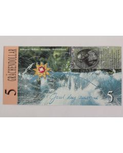 Billet 5 Grächendollar Suisse neuf