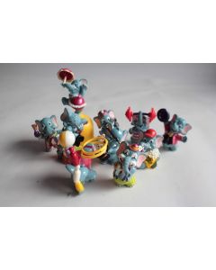 KINDER 10 Figurines Funny Fanten Éléphants cirque 1998 série complète