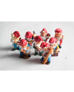 KINDER 8 Figurines Les nains au travail 1994 série complète
