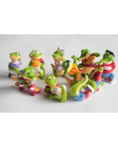 KINDER 10 Figurines Crazy Croco 1996 série complète
