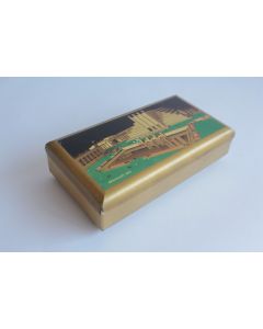 Boîte tôle lithographiée Chocolats Côte d'or Bruxelles 1935
