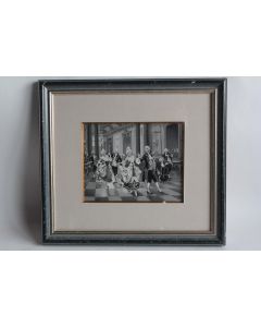 Soie tissée Scène de bal A. Perez