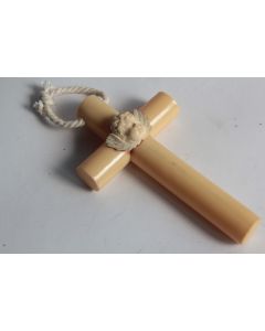 Ancienne Croix de berceau celluloïd chérubin