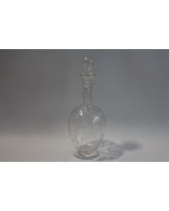 Carafe cristal gravé XIXe siècle