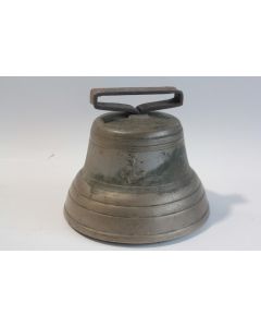 Ancienne cloche de vache bronze Ancre de marine
