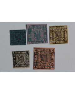 Timbres Allemagne Bergedorf 1861 neufs sans gomme