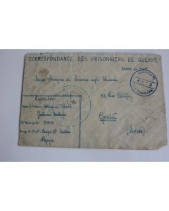 Enveloppe Italie Correspondance des prisonniers de Guerre