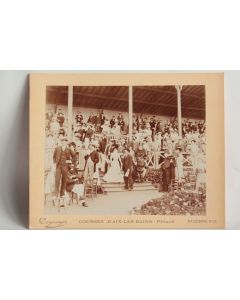 Photographie Courses d'Aix-les-Bains Georges Ier Roi Grèce Desgranges