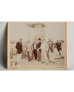 Photographie Courses d'Aix-les-Bains Georges Ier Roi Grèce Desgranges
