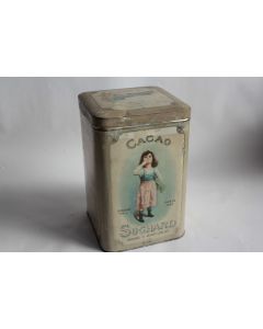 Grande boite chocolat cacao SUCHARD tôle lithographiée