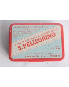 Boîte tôle lithographiée San Pellegrino