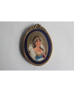 Peinture miniature sur porcelaine impératrice Joséphine