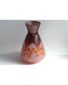Charles SCHNEIDER Le verre Français Vase aux Cerises Art déco