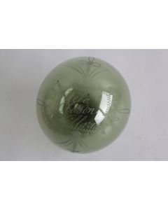 Boule verre soufflé gravé Adèle Oberson Villaria XIXe siècle
