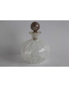 Flacon à parfum verre soufflé filigrané poudre cuivre Murano
