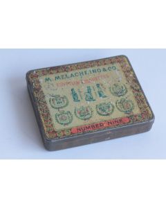 Boîte à Cigarettes tôle Melachrino & Co