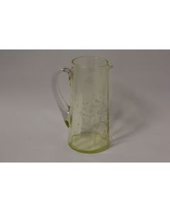 Pichet verre gravé ouraline