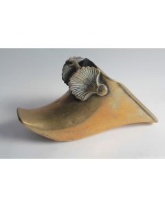 Paire d'étrier coquillage bronze Espagnol XIXe siècle
