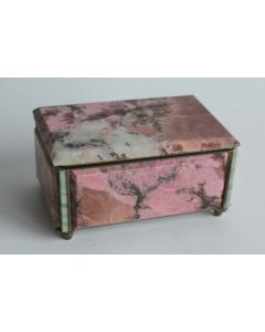 Ancien Coffret à bijoux pierre Rhodonite