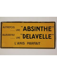 Plaque publicitaire Absinthe Delavelle L'anis parfait