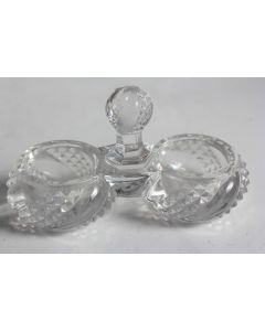 BACCARAT Salière cristal moulé Serpentine