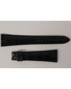 Bracelet montre Universal Genève croco noir 21 mm