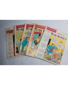 Lot 5 BD l'épatant journal des pieds nickeles 3e série 1969-72