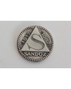 Médaille Jubilé Laboratoires Sandoz 1917-1967