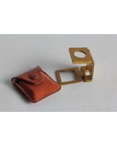 Loupe de poche pliante laiton