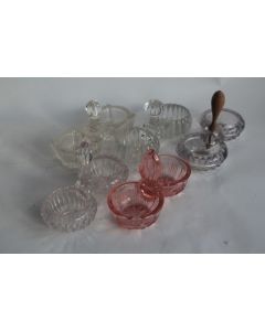 5 Anciennes Salières verre