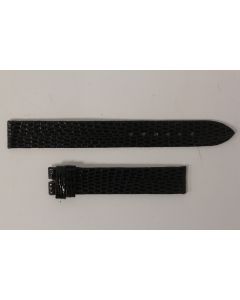 Bracelet montre Universal Genève lézard noir 14 mm