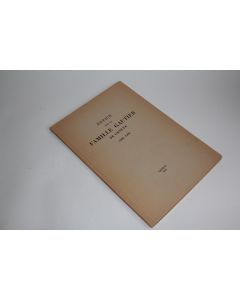 Livre Notice sur la famille Gautier Genève avec arbre généalogique 1958