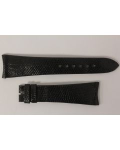 Bracelet montre Universal Genève lézard noir 22 mm