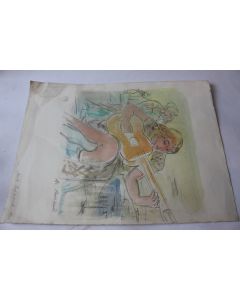 Dessin original Maurice Barraud Suite Espagnole 1926