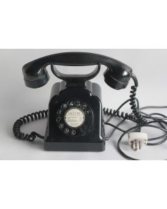 Téléphone vintage bakélite noir PTT Suisse